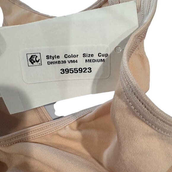 Fruit Of The Loom Comfort Flex Fit Wireless Sports Bra M DHHB39 Soft Taupe NWT - Picture 5 of 9